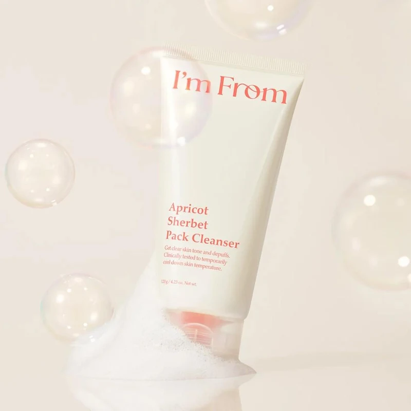 Spuma p/u curatarea fetei I’m from Apricot Sherbet Pack Cleanser 120 g 4