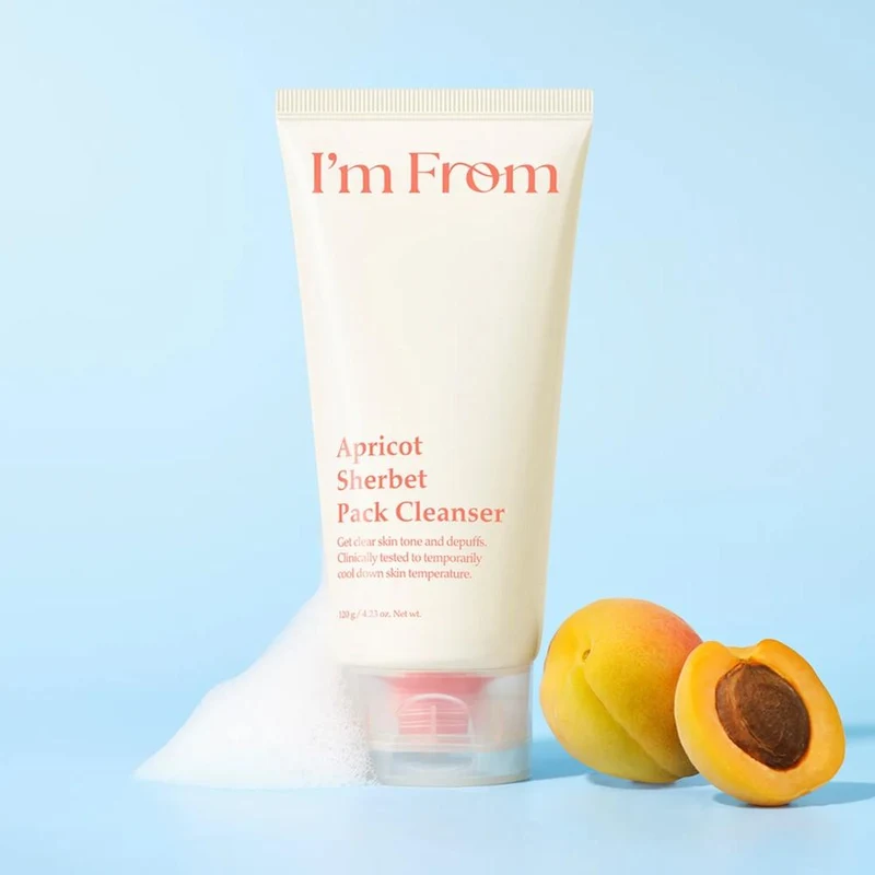Spuma p/u curatarea fetei I’m from Apricot Sherbet Pack Cleanser 120 g 3