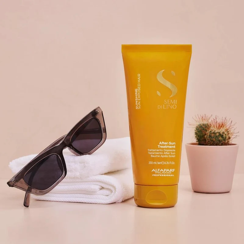 Mască pentru păr Alfaparf Semi di Lino Sunshine After-Sun Treatment 200 ml 2