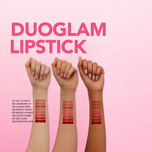 Жидкая помада Flormar Duoglam Lipstick