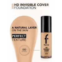 Тональный крем Flormar Invisible Cover HD Foundation New 3