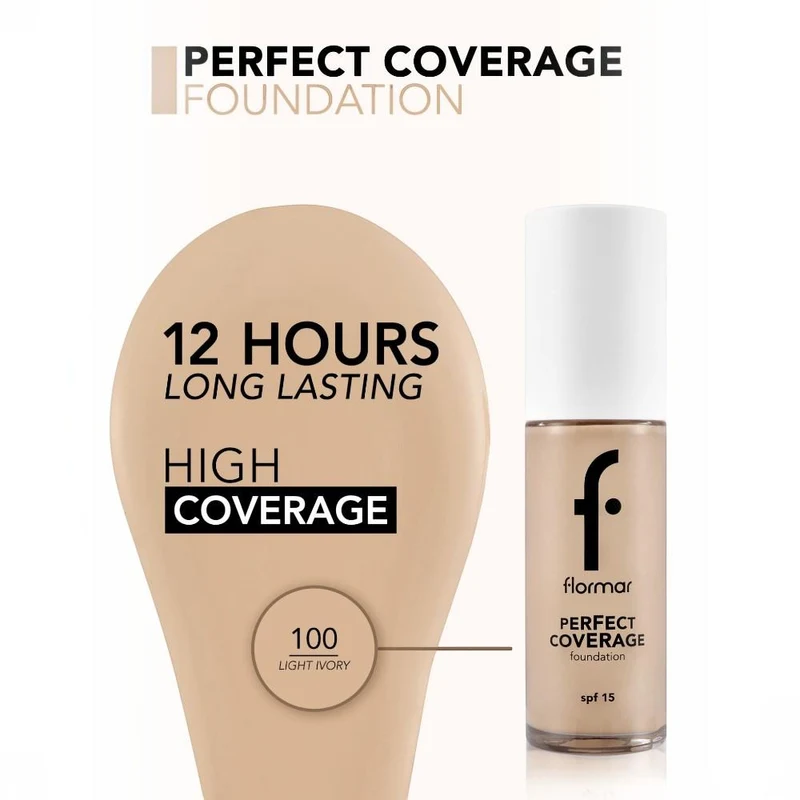 Тональный крем Flormar Perfect Coverage Foundation SPF15 3