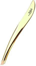 KillyS Tweezers, slant gold plated