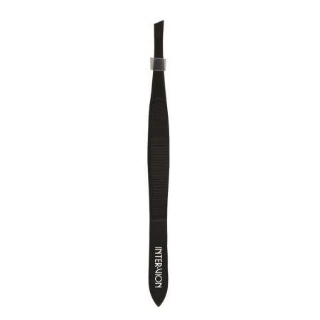 Inter-Vion Premium Line Stainless Steel Slant Eyebrow Tweezer