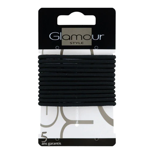 Elastic par Glamour Elastics Black 12pcs