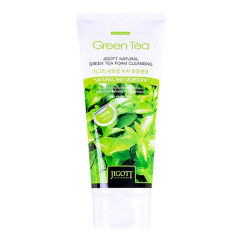Spuma p/u curatarea fetei Jigott Natural Green Tea Foam Cleansing 180ml