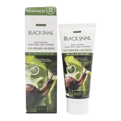 Spuma p/u curatarea fetei Jigott Natural Snail Foam Cleansing 180ml