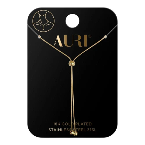 Lantisor cu pandativ AURI Tie Necklace With 3 Balls