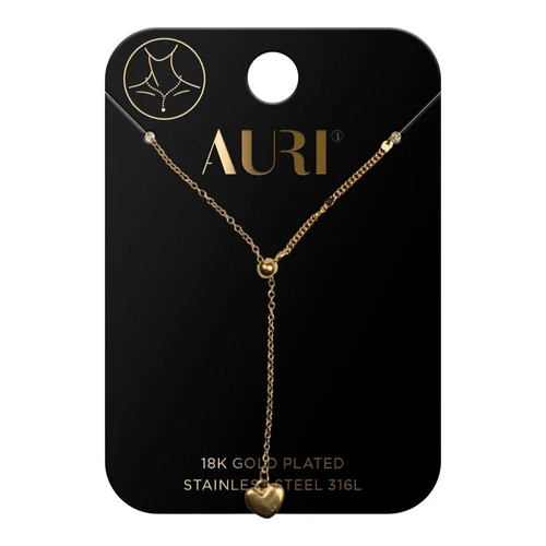 Lantisor cu pandativ AURI Necklace Circle And Heart