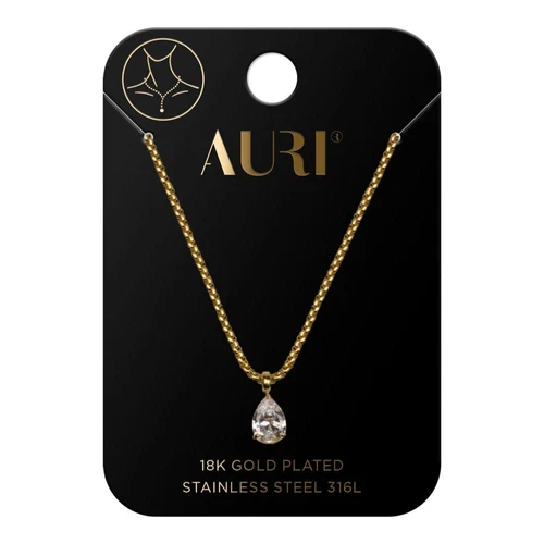 Lantisor cu pandativ AURI Necklace With Large Zirconia