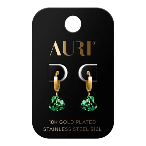 Cercei AURI Heart-Shaped Hanging Earrings