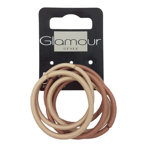 Elastic par Glamour Ferule-Free Elastics Beige Mix 6pcs