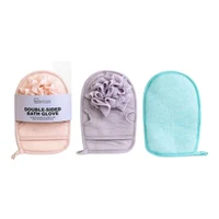 Manusa de baie IDC Institute Double-Sided Bath Glove