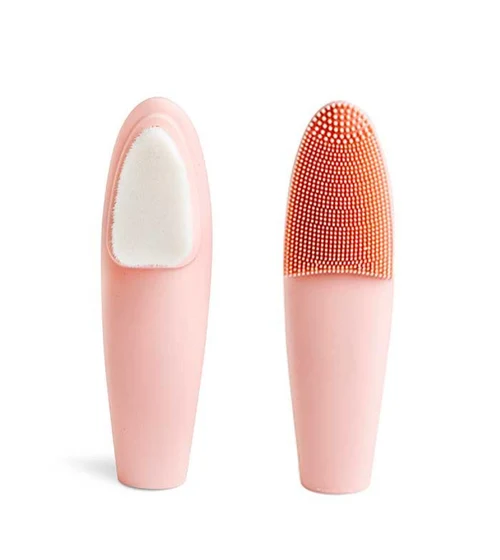 Perie/burete/silicon p/u curatarea fetei IDC Institute Double Sided Facial Cleansing Brush