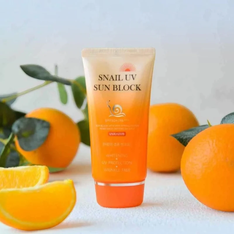 Protecție solară pentru față Jigott Snail UV Sun Block SPF 50+/PA+++ 70ml 2