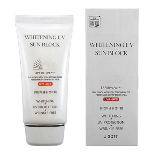 Protecție solară pentru față Jigott Whitening UV Sun Block Cream SPF50 70ml