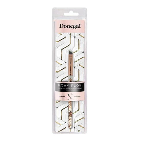 Pensula pentru machiaj Donegal Angled Brow Brush With Glitter Inside Foxy Floe