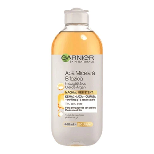 Apă micelară Garnier Skin Naturals Biphasic Micellar Water 400ml