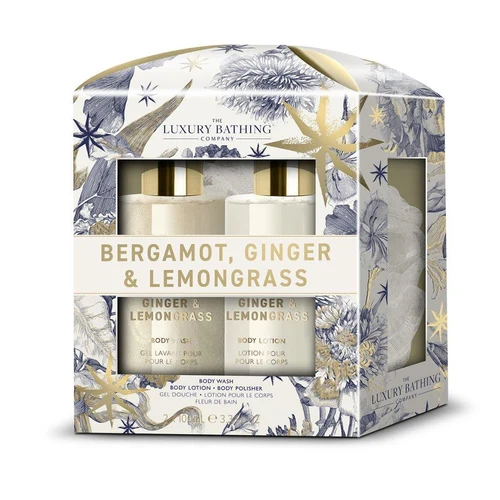 Box Cadou The Luxury Bathing Bergamot, Ginger & Lemongrass Glamorous Glow Set 3x100ml