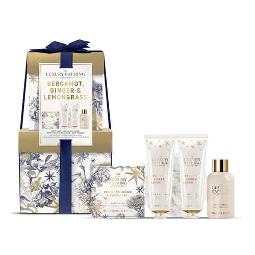 Box Cadou The Luxury Bathing Bergamot, Ginger & Lemongrass, Stacking Treats, 5 pcs x 50ml