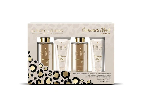Box Cadou The Luxury Bathing Cashmere, Musk & Amber Top to Toe Essentials Set