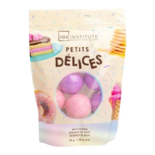 Шипучая бомба для ванны Бомбы для ванн IDC Institute Petits Délices, 5 шт.