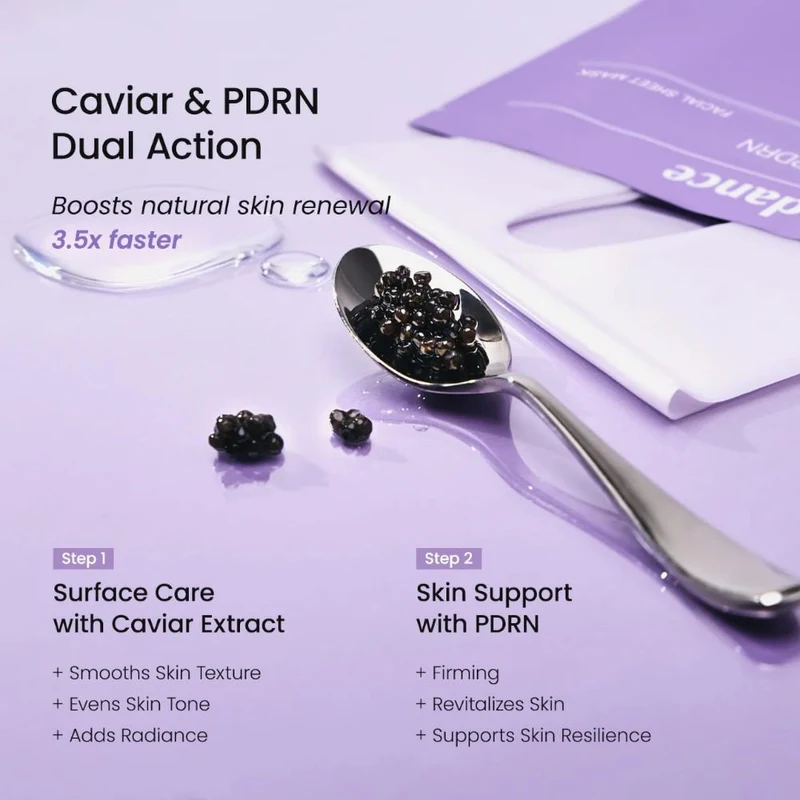 Masca de fata Biodance Rejuvenating Caviar PDRN Real Deep Mask 34 g 5