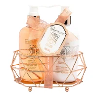 Подарочный набор IDC Institute Scented Bath Bronze Metallic Duo Set Orange & Cinnamon – Bath Set 2 pcs.