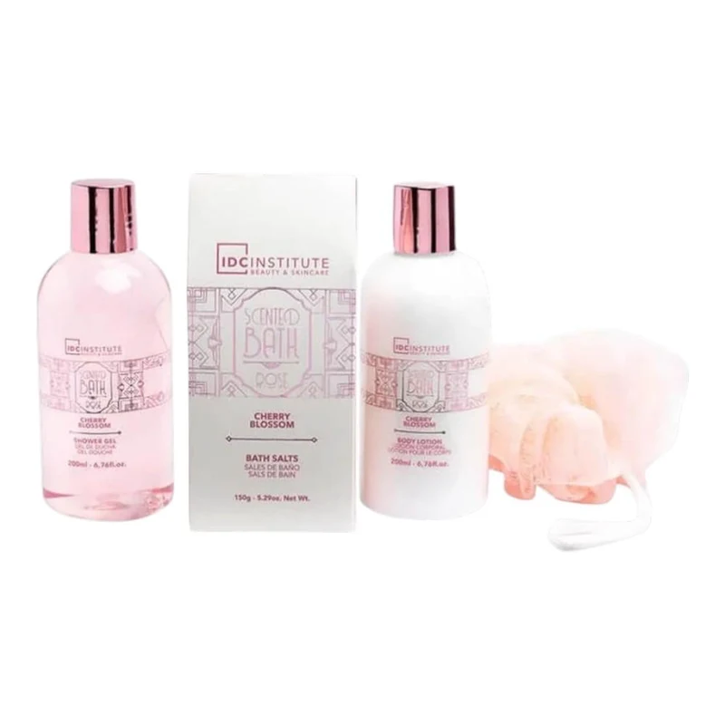 Подарочный набор IDC Institute Scented Bath Rose Cherry Blossom Set 4 pcs. 2