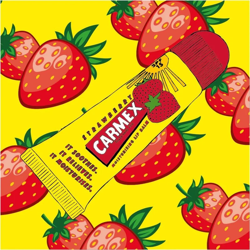 Бальзам для губ CARMEX Strawberry Lip Balm Tube SPF15 10г 3