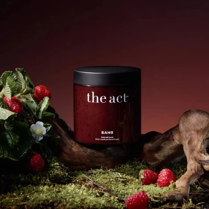Скраб для тела The Act Body salt scrub Berry 500 g 3