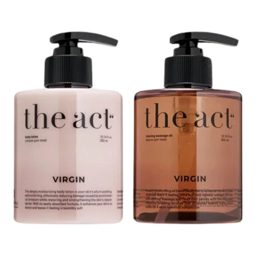 Набор для ухода за телом The Act Virgin Body Care Set, massage body 300 ml + oil body lotion 300 ml