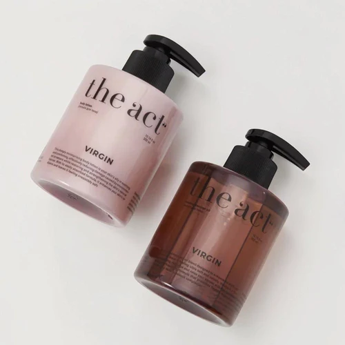 Набор для ухода за телом The Act Virgin Body Care Set, massage body 300 ml + oil body lotion 300 ml
