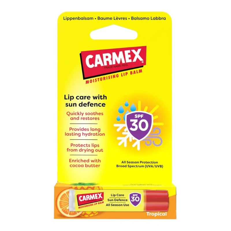 Бальзам для губ CARMEX Lips Balm Sun Defense Stick Tropical SPF 30 2