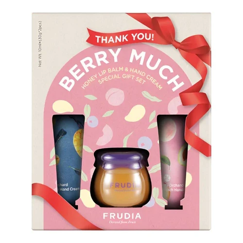 Подарочный набор Frudia Thank You Berry Much Honey Lip Balm & Hand Cream Set 3 pcs