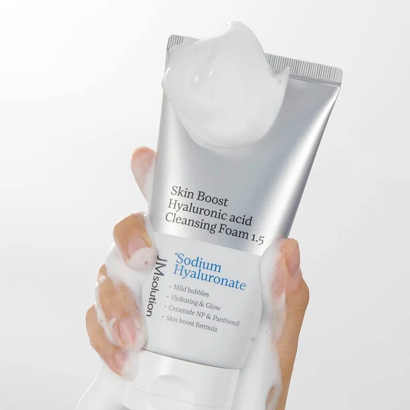 Пенка для очищения лица JMsolution Skin Boost Hyaluronic Cleansing Foam 1.5 150ml 2