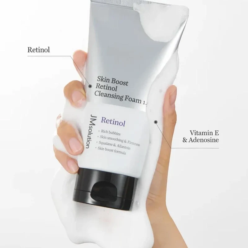 Spuma p/u curatarea fetei JMSolution skin boost retinol cleansing foam 1.5 150ml 2