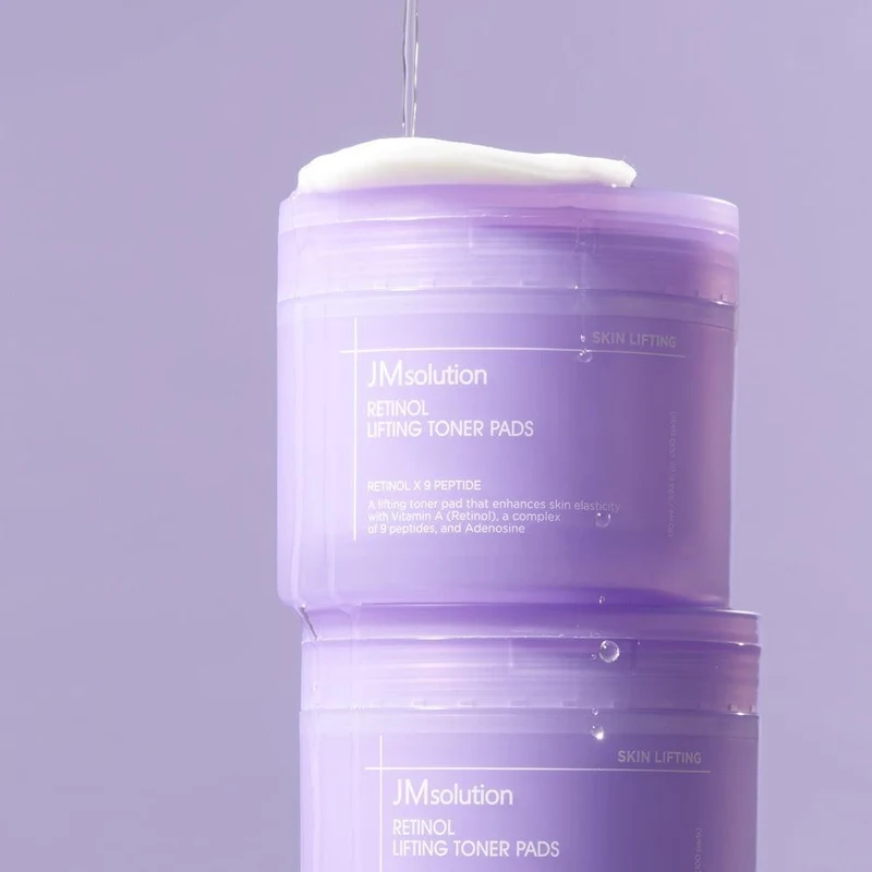 Пэды для лица JMsolution Retinol Lifting Toner Pads 100pcs 2