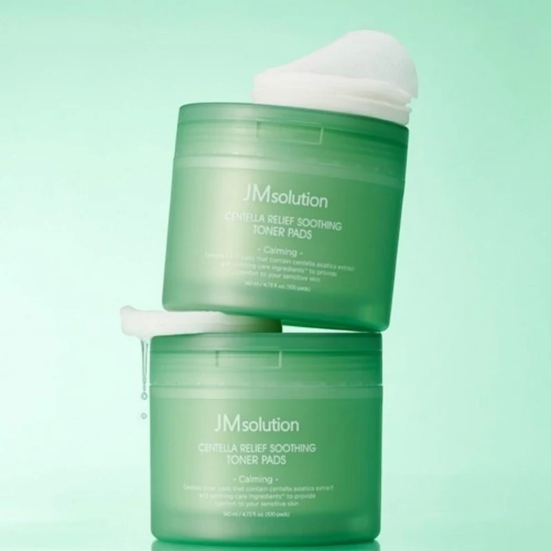 Пэды для лица JMsolution Centella Relief Soothing Toner Pads 100pcs 2