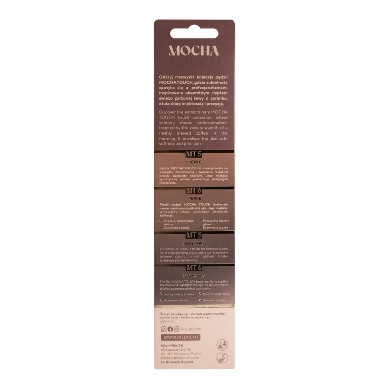 Кисть для макияжа KillyS Mocha Touch Eyeshadow Brush Set 4