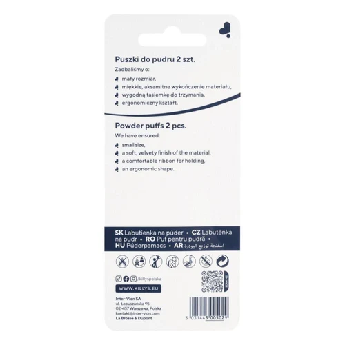 Aplicator p/u machiaj KillyS Small Powder Puffs  2 pcs.