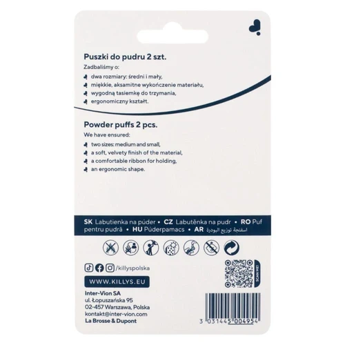 Aplicator p/u machiaj KillyS Powder Puffs 2 pcs.