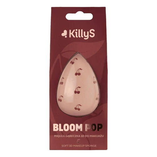 Burete aplicator pentru fond de ten KillyS loom Pop 3D Makeup Sponge - Cherry Blossom Motif