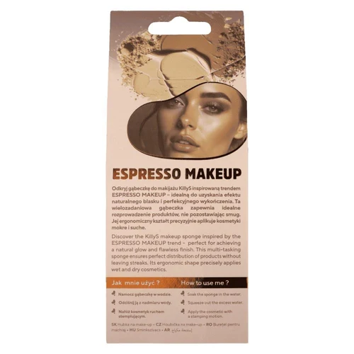 Burete aplicator pentru fond de ten KillyS Espresso Makeup 3D Sponge