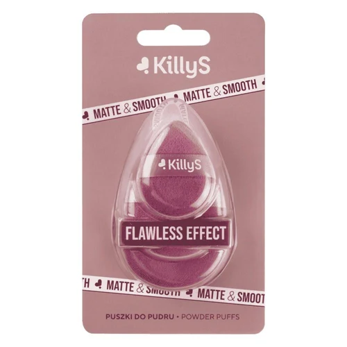 Aplicator p/u machiaj KillyS Flawless Effect Makeup Puff set 3 pcs.
