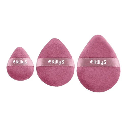 Aplicator p/u machiaj KillyS Flawless Effect Makeup Puff set 3 pcs.