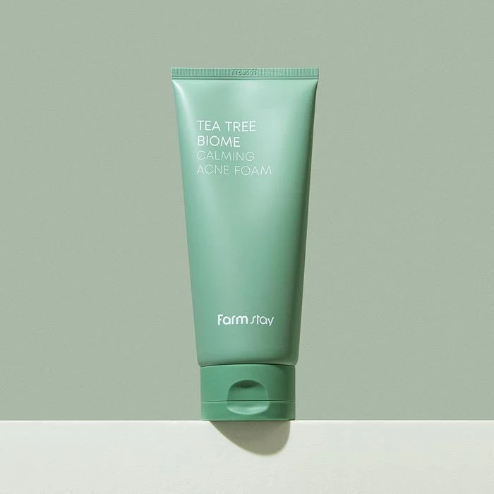 Spuma p/u curatarea fetei Farmstay Tea Tree Biome Calming Acne Foam 180ml 2