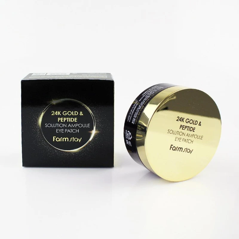 Патчи для глаз Farmstay 24K Gold&Peptide Solution Ampoule Eye Patch 60pcs. 2