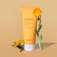 Spuma p/u curatarea fetei Farmstay Calendula Relief Cleansing Foam 180 ml 2