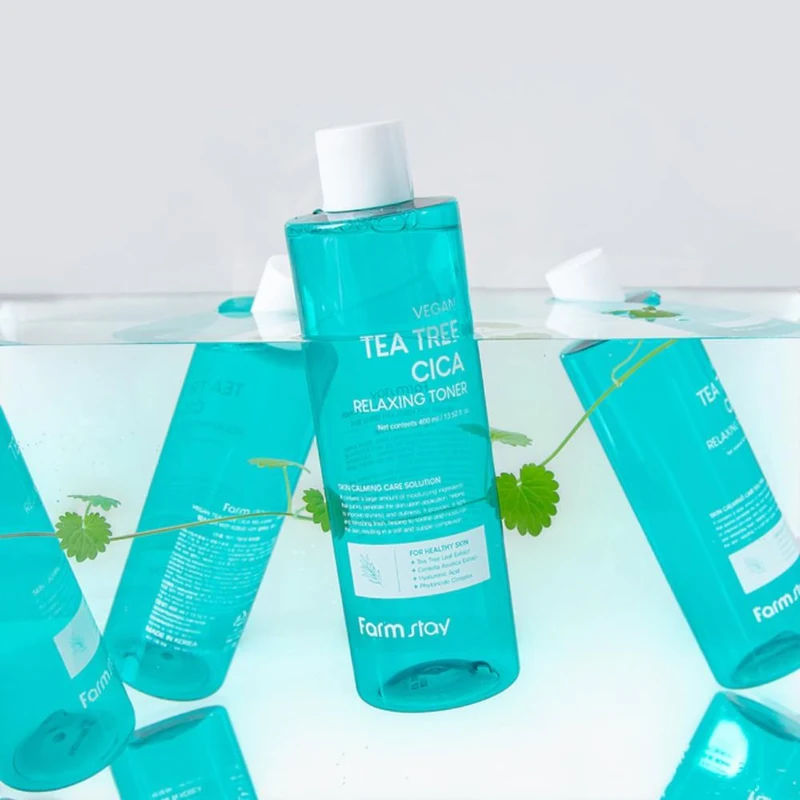 Tonic p/u fata Farmstay Vegan Tea Tree Cica Relaxing Toner 400 ml 2
